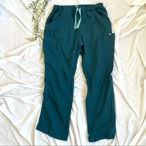 Figs Scrubs Cairo Caribbean Blue Cargo Pockets Doctor Nurse Scrub Pants Size 2XL
